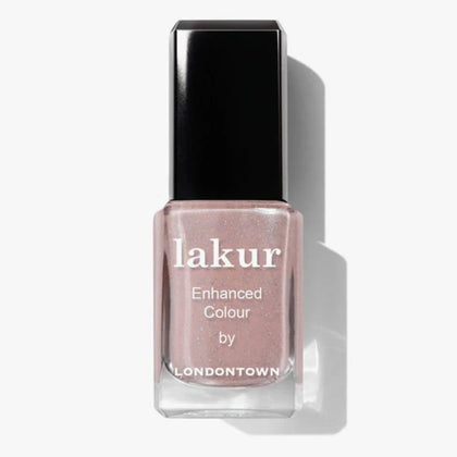LONDONTOWN Lakur bottle front packaging showing elegant nude brown polish and brand