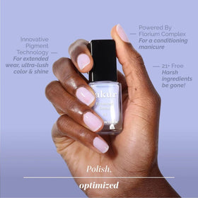 LONDONTOWN Lakur painted hands showing finished manicure, salon-quality shine and chip resistance