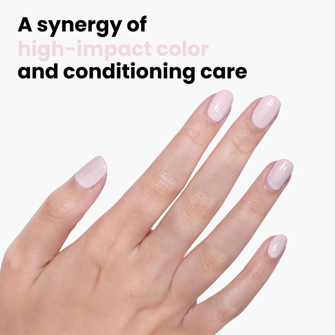 LONDONTOWN Lakur Jane Austen painted nails on hand model demonstrating wearable color