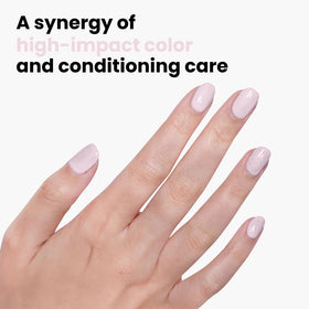 LONDONTOWN Lakur Jane Austen painted nails on hand model demonstrating wearable color