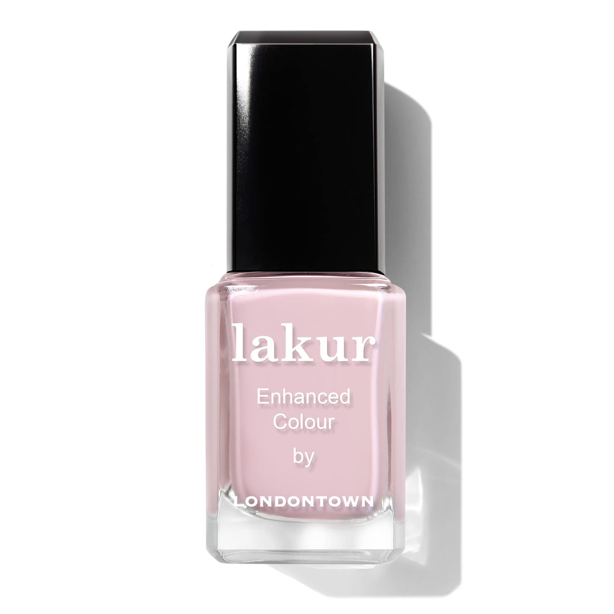 LONDONTOWN polish on vanity with tools, showing convenient at-home salon look