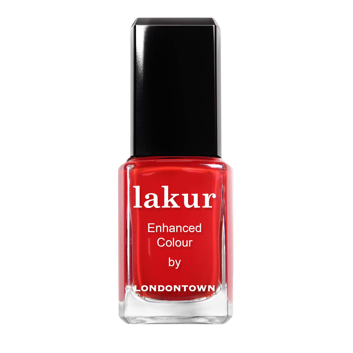 LONDONTOWN bottle front view showing Londoner Love red and glossy finish