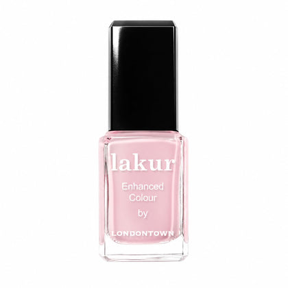 LONDONTOWN bottle front view showing Magnolia Haze pink-purple color and sleek packaging
