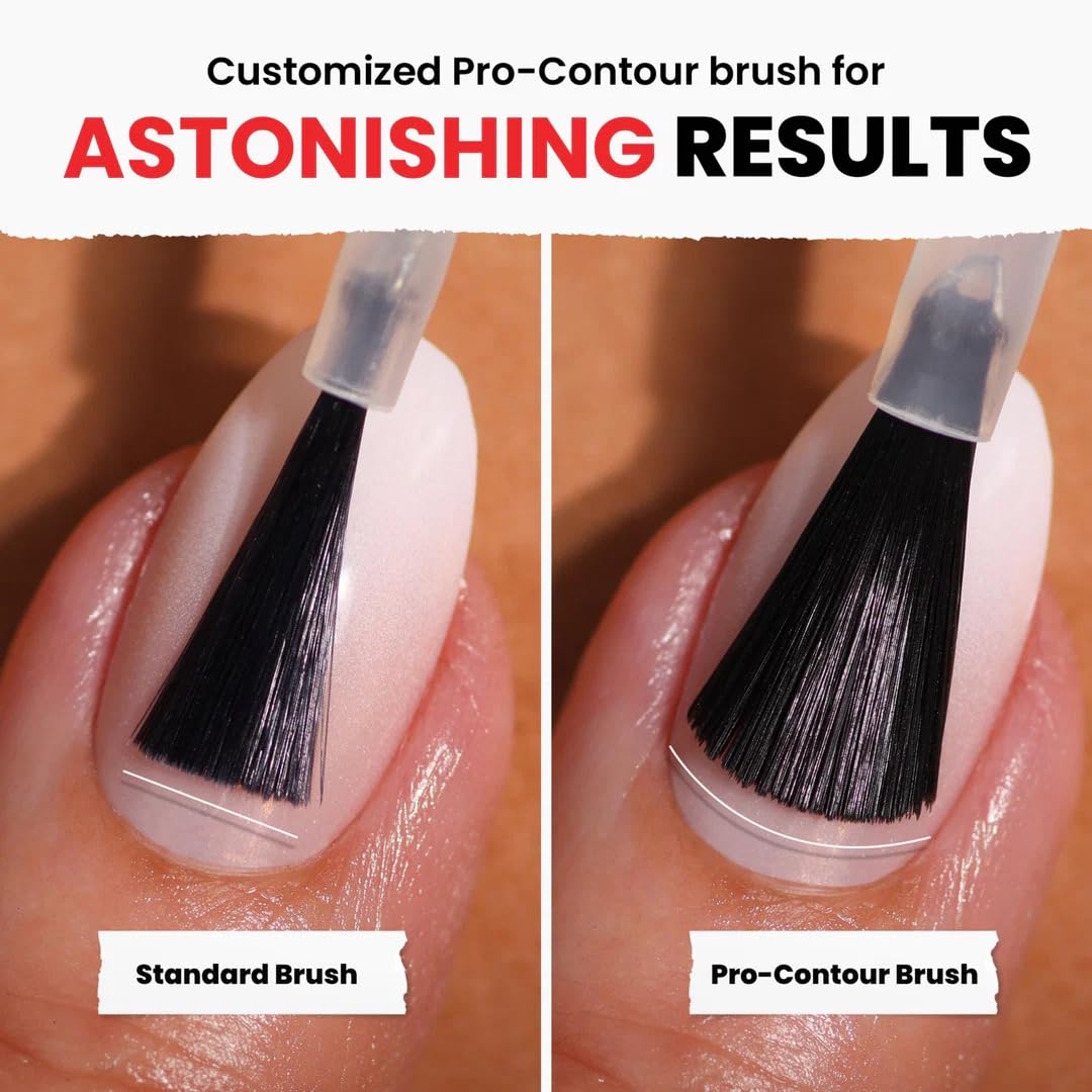 LONDONTOWN split image before and after top coat showing enhanced shine and protection
