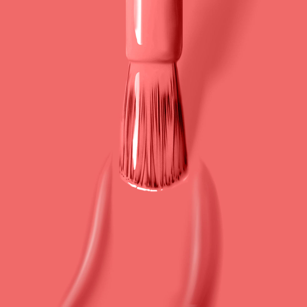 LONDONTOWN Lakur Papaya on nails in a summer setting illustrating bold runway-inspired color