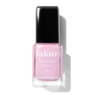 LONDONTOWN bottle front view showing Pink Palm shade and glossy finish benefit