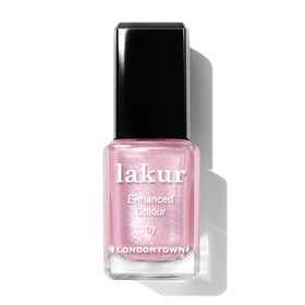 LONDONTOWN Lakur front bottle showing pink strawberry shade and glossy finish benefit