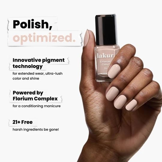 LONDONTOWN Lakur brown shade swatch illustrating rich pigment and glossy finish