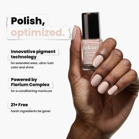LONDONTOWN Lakur brown shade swatch illustrating rich pigment and glossy finish