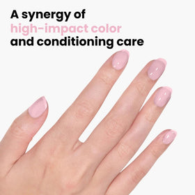 LONDONTOWN lacquer texture swipe highlighting smooth, high-shine pigment