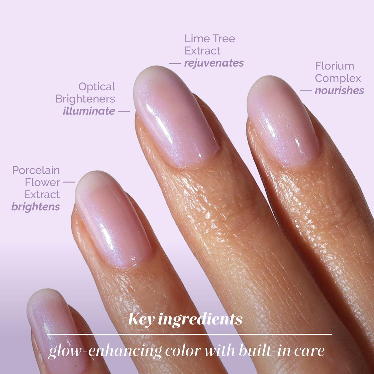 LONDONTOWN close-up texture showing smooth milky finish and shine
