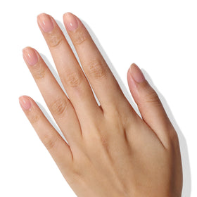 LONDONTOWN manicure lifestyle on table showing polished natural nails