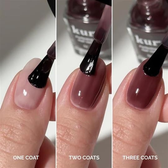 LONDONTOWN swatched on hand illustrating sheer buildable color and polished look benefit