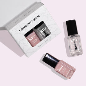 LONDONTOWN Perfecting Nail Veil bottle close-up highlighting texture
