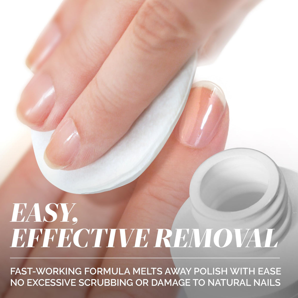 LONDONTOWN removing glitter polish with minimal rubbing and less damage