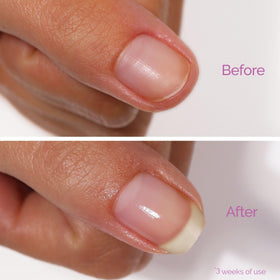LONDONTOWN product application in hand demonstrating easy one-step manicure