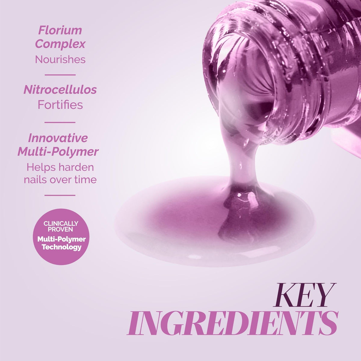 LONDONTOWN bottle label ingredients view showing fortifying formula benefit