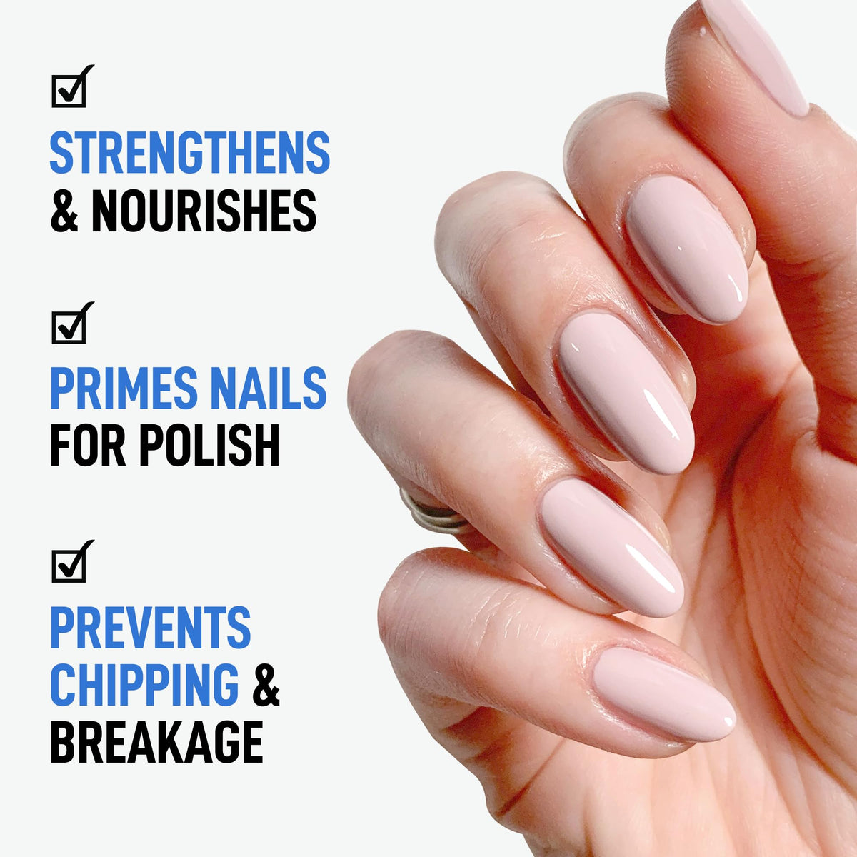 LONDONTOWN texture close-up showing clear formula delivering a protective glossy finish