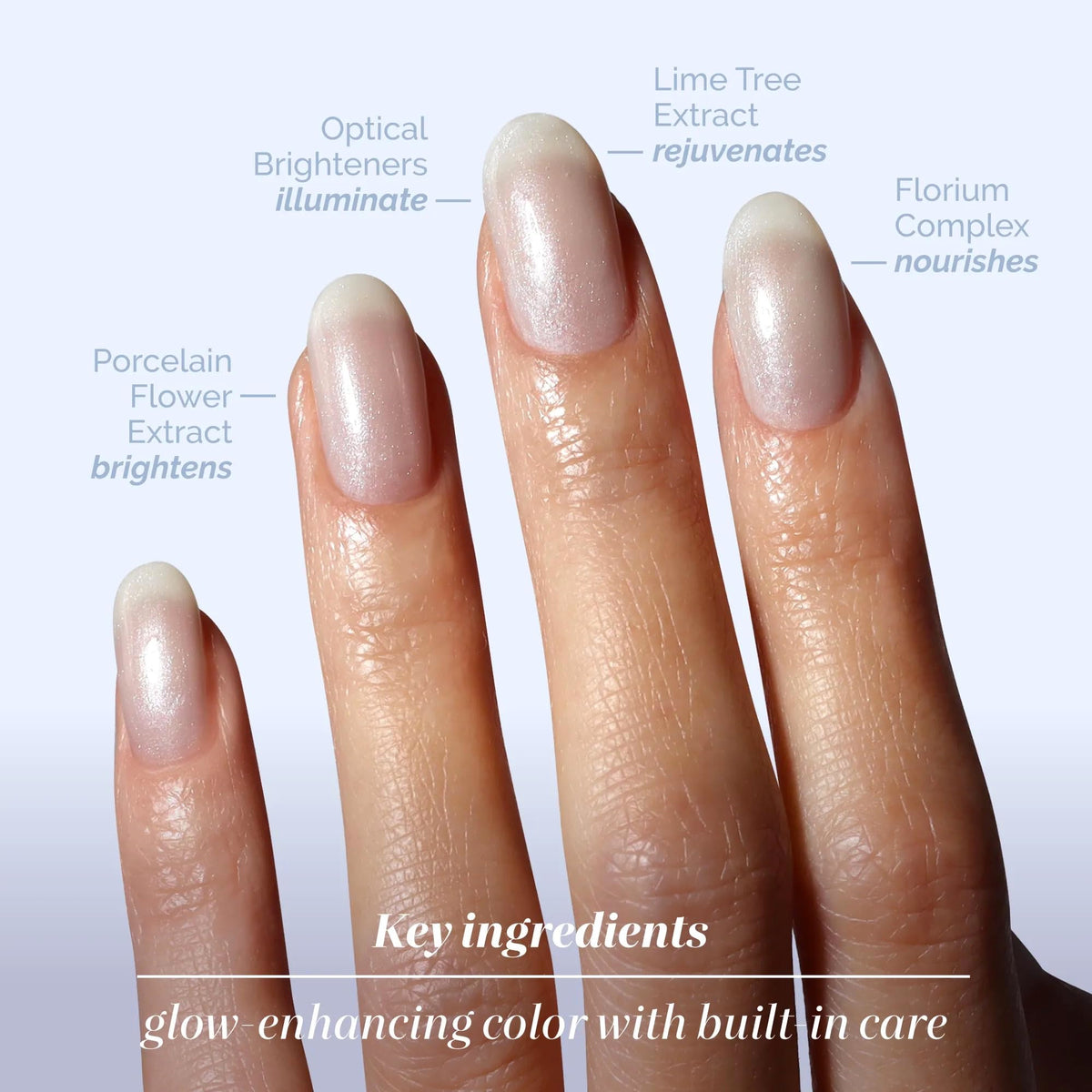 LONDONTOWN polish texture drop showing silky finish and coverage benefits