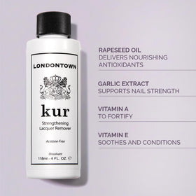 LONDONTOWN texture droplet demonstrating non-acetone smoothness