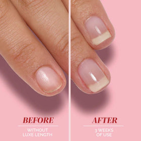 LONDONTOWN gloss applied as topcoat on finished manicure adding shine