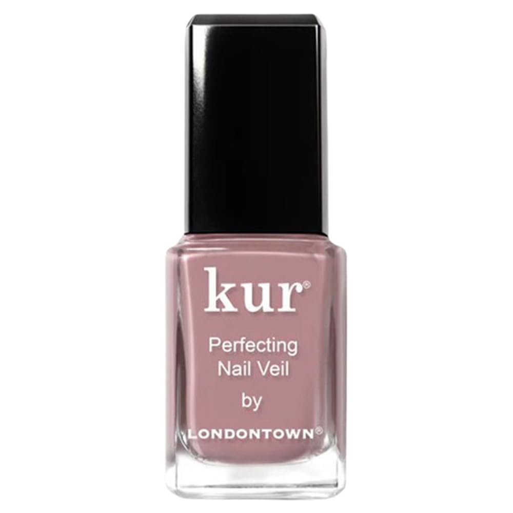 LONDONTOWN bottle front view showing violet mauve tint and quick-mani benefit