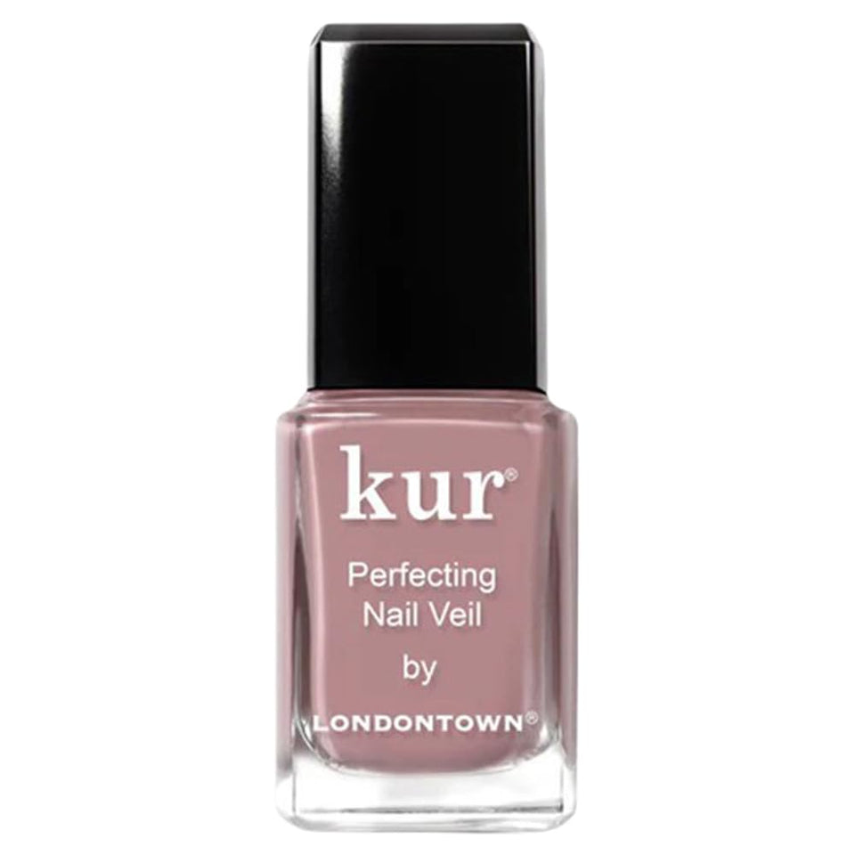 LONDONTOWN bottle front view showing violet mauve tint and quick-mani benefit