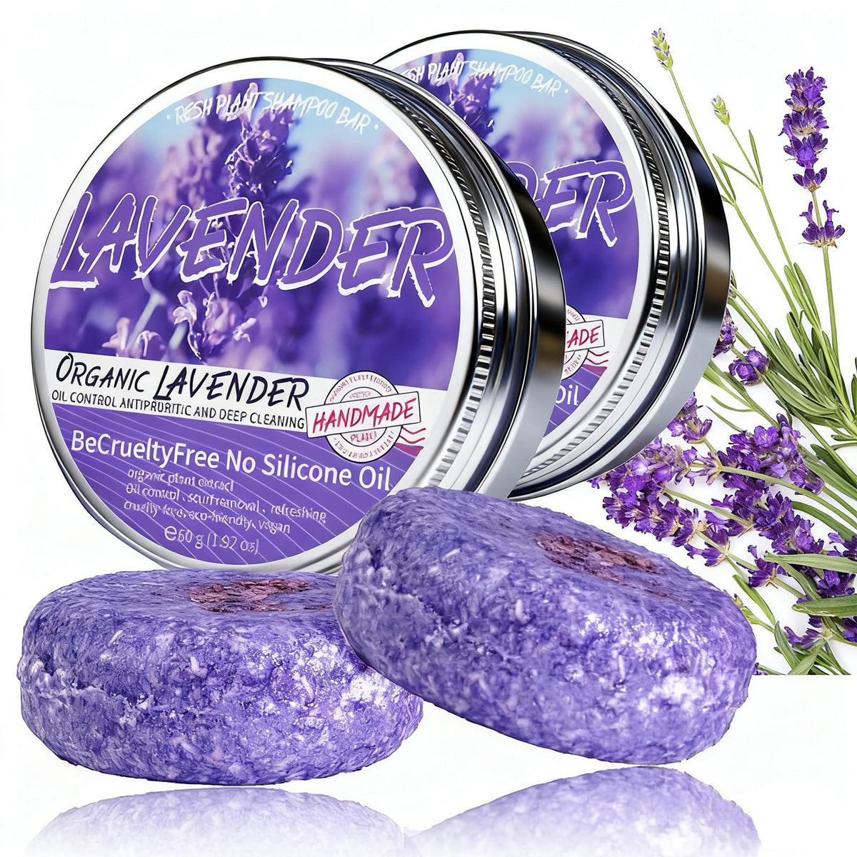 Loobexery front packaging showing two lavender bars and benefits
