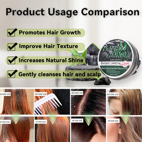 Loobexery before and after hair photo showing improved vibrancy