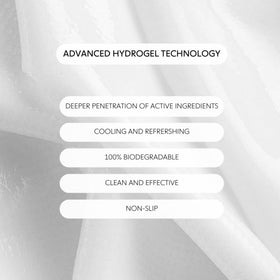 LOOPS serum dripping from hydrogel emphasizing concentrated hydration boost