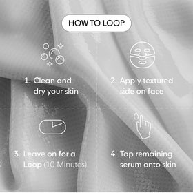 LOOPS mask applied on model at night demonstrating comfortable overnight wear