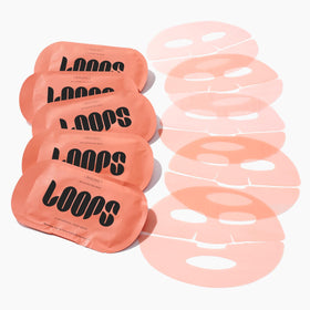 LOOPS hydrogel close-up texture highlighting concentrated serum infusion