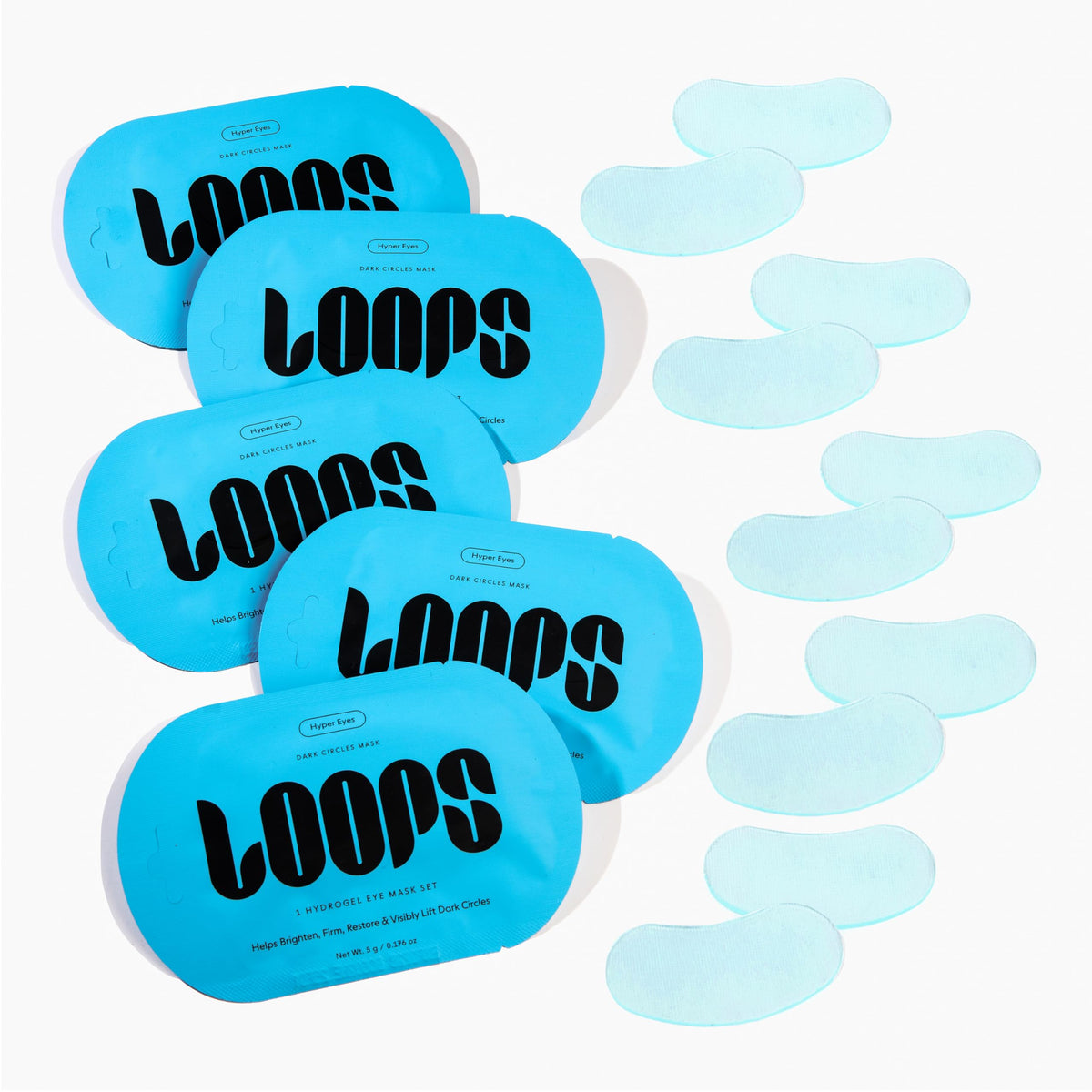 LOOPS hydrogel texture detail highlighting adhesive gel that boosts serum delivery