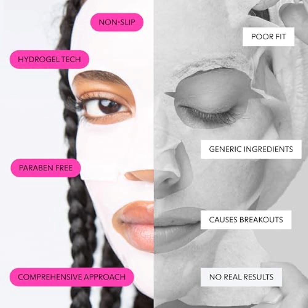 LOOPS serum droplet on mask illustrating concentrated hydration