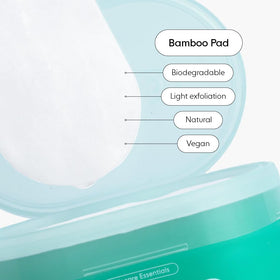 LOOPS pad removing eye makeup from skin showing gentle removal benefit