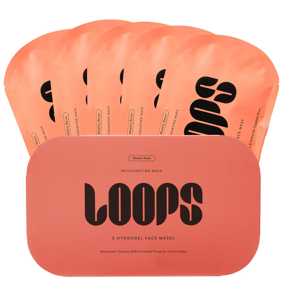 LOOPS front packaging shot showing product details and benefits