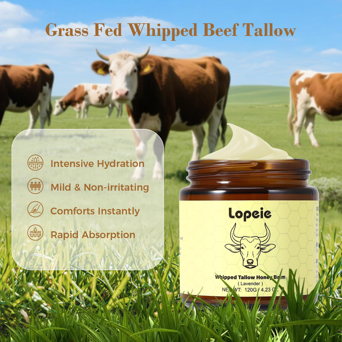 Lopeie jar on bathroom shelf in lifestyle scene promoting daily moisturize