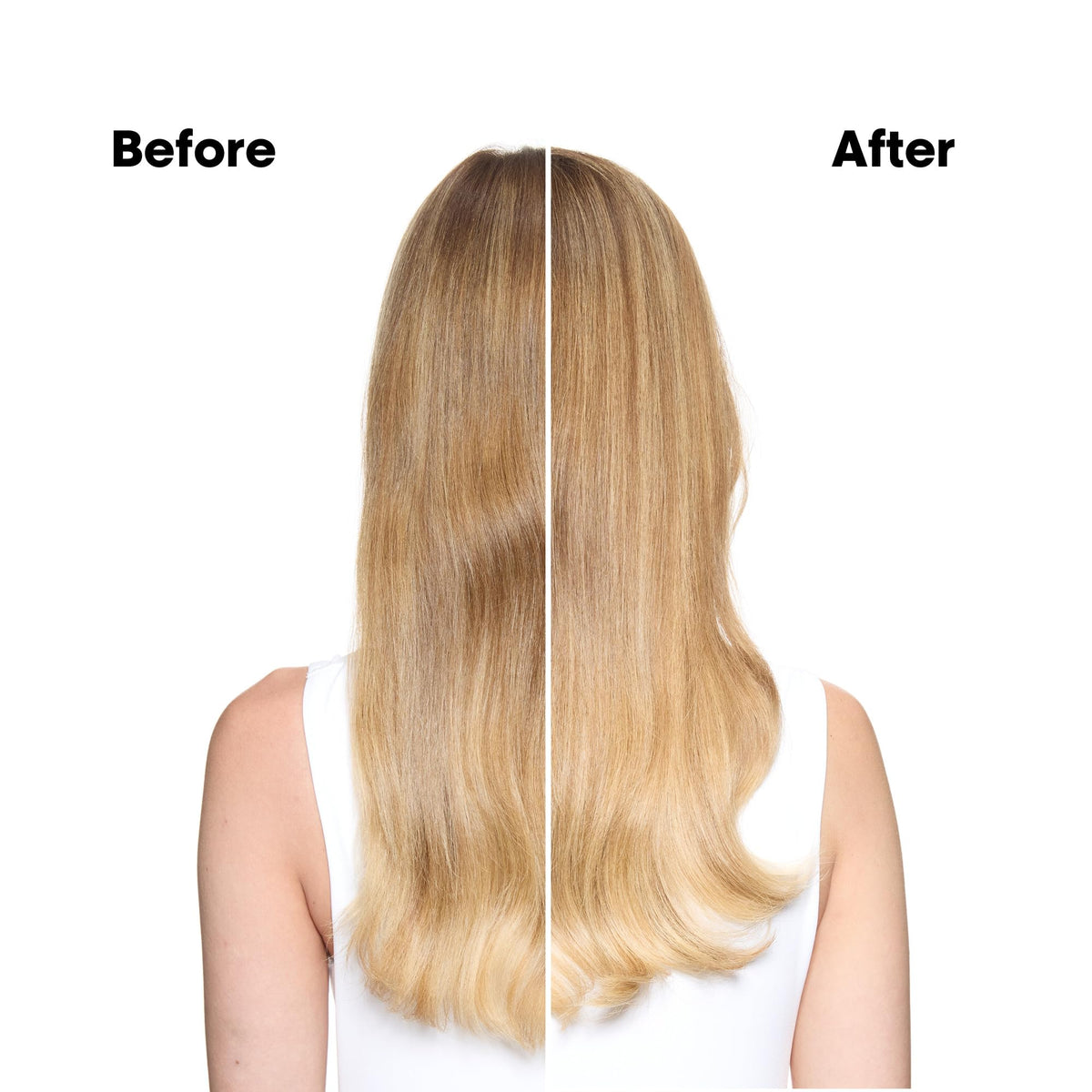 L'Oréal Professionnel spray in action on damp hair, delivers heat protection and detangling