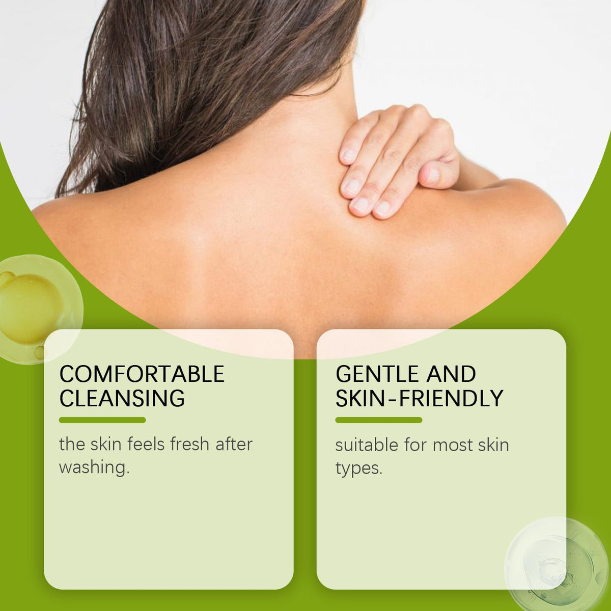 Loravey soap rich lather and foam produced with net, fast cleansing benefit shown