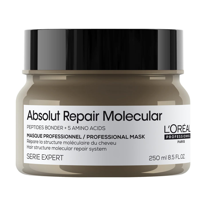 L'Oréal Professionnel Paris jar front view showing premium repair treatment