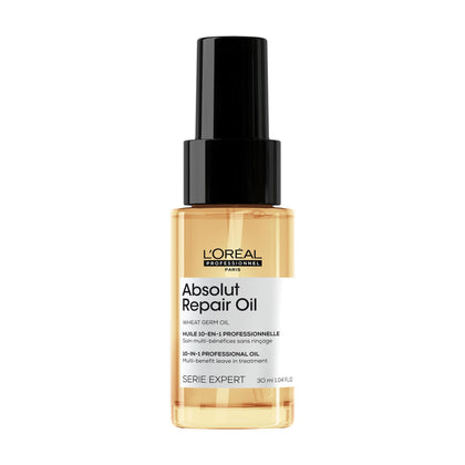 L'Oréal Professionnel Paris bottle front packaging showing product benefits and elegant design