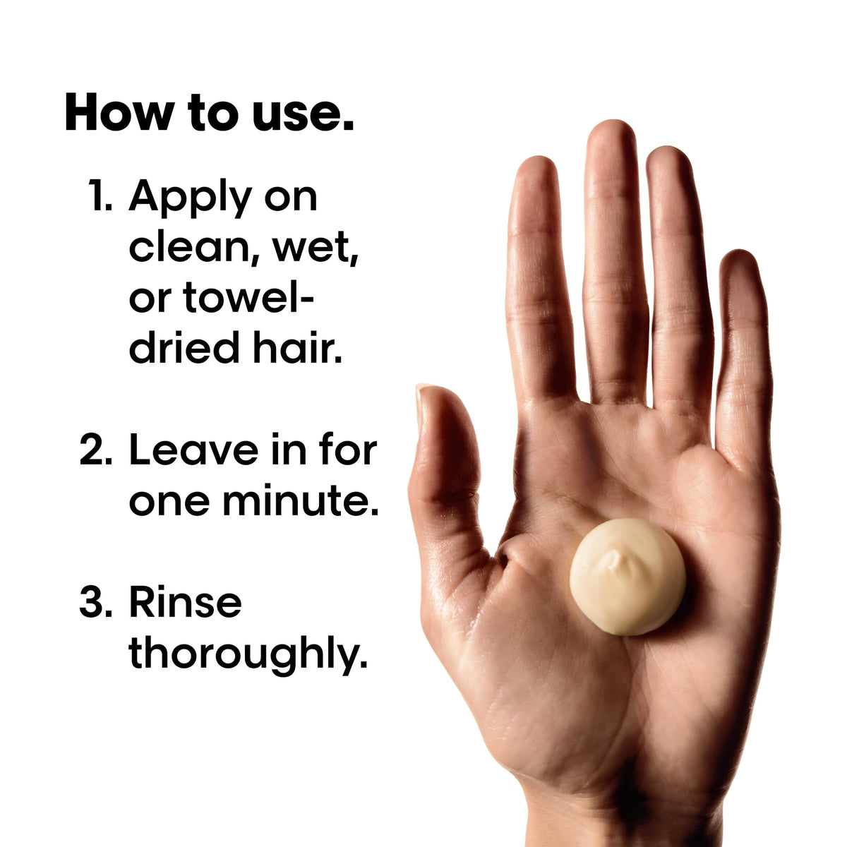 L'Oréal Professionnel jar next to hand showing product scale and controlled application