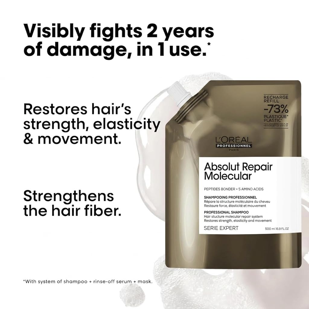 L'Oréal Professionnel shampoo texture swirl illustrating rich, nourishing lather