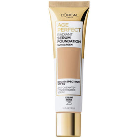 L'Oreal Paris front bottle view showing elegant packaging and SPF benefit