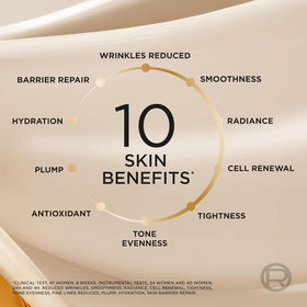 L'Oreal Paris close-up of the clear and milky serum phases demonstrating blendability