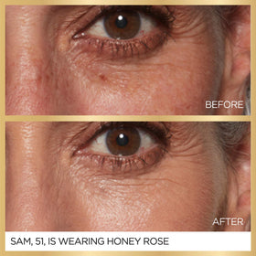 L'Oreal Paris SPF 50 label close-up highlighting strong sun protection advantage