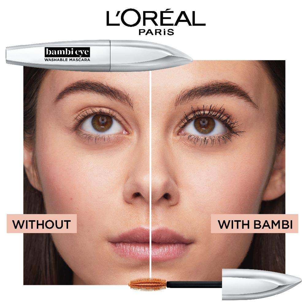 L'Oreal Paris Bambi Eye ingredients label close-up for formulation transparency