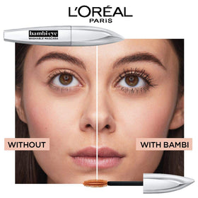 L'Oreal Paris Bambi Eye ingredients label close-up for formulation transparency