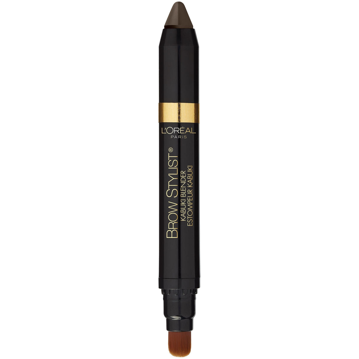 L'Oreal Paris brow crayon in use on model showing natural fullness and scale