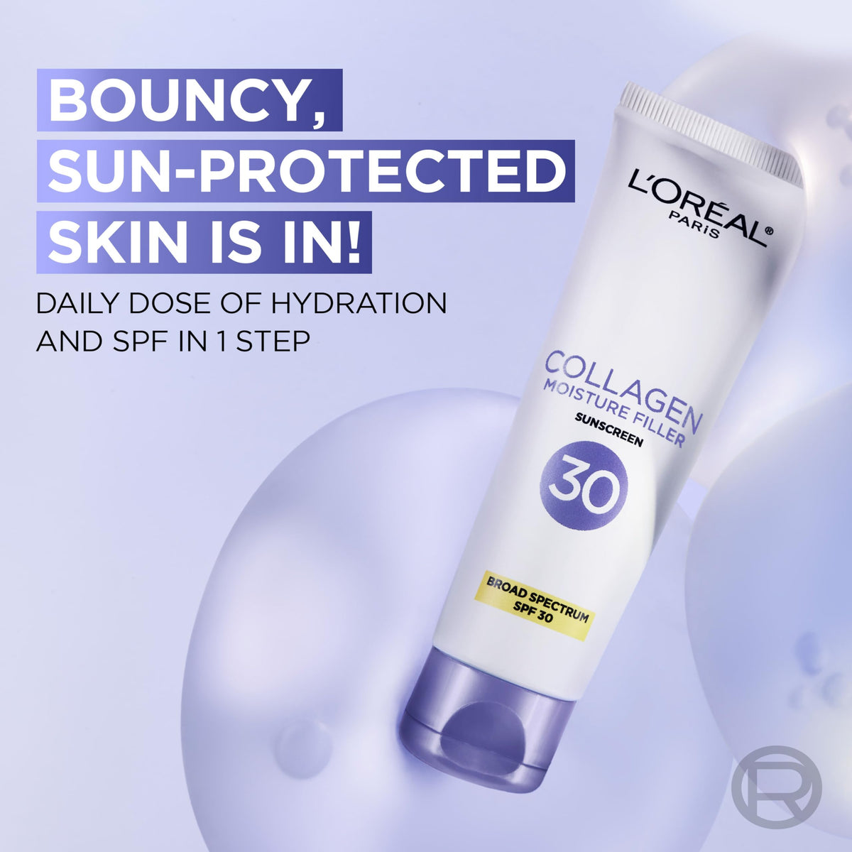 L'Oreal Paris cream texture close-up demonstrating lightweight absorption